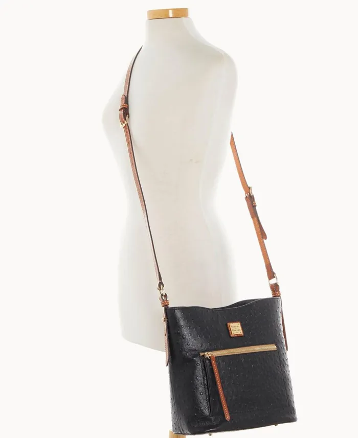 Dooney and Bourke Shoulder Bags Ostrich Ridley Black 8211 WomenMen