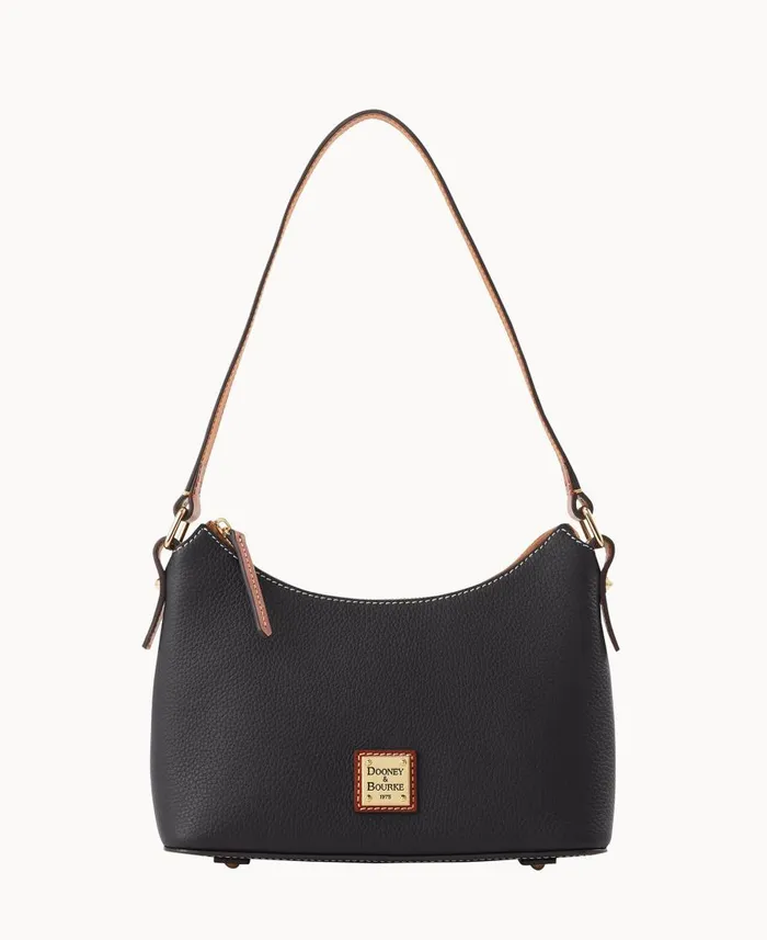 Dooney and Bourke Shoulder Bags Pebble Grain Baguette Black 8211 WomenMen
