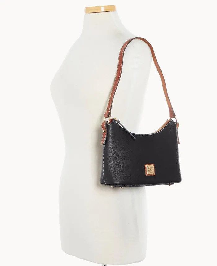 Dooney and Bourke Shoulder Bags Pebble Grain Baguette Black 8211 WomenMen