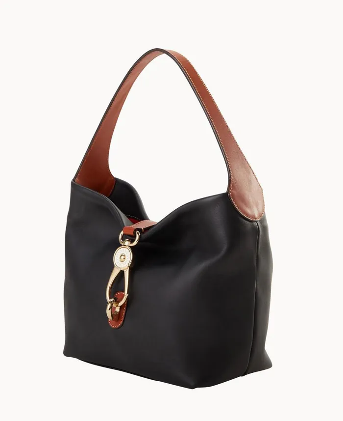 Dooney and Bourke Shoulder Bags Penrose Logo Lock Shoulder Bag Black 8211 WomenMen Dooney and Bourke Shoulder Bags Penrose Logo Lock Shoulder Bag Black 8211 WomenMen
