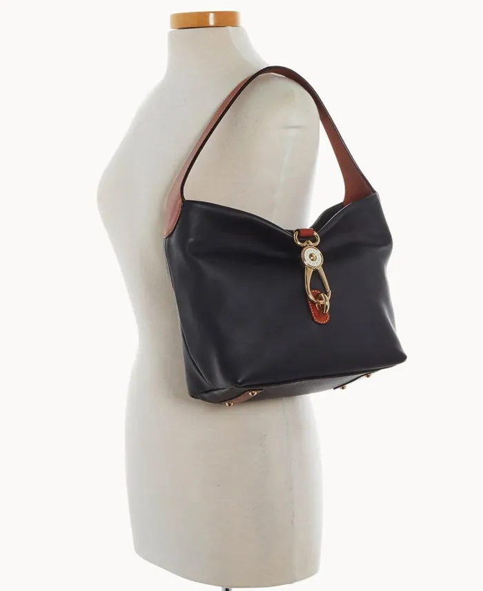 Dooney and Bourke Shoulder Bags Penrose Logo Lock Shoulder Bag Black 8211 WomenMen Dooney and Bourke Shoulder Bags Penrose Logo Lock Shoulder Bag Black 8211 WomenMen