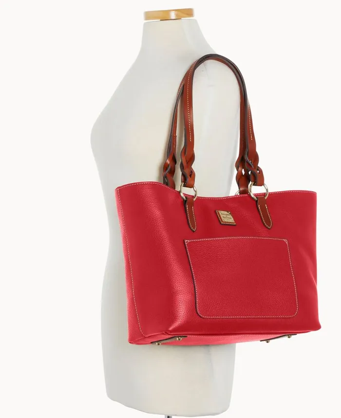 Dooney and Bourke Totes Pebble Grain Tammy Tote Red 8211 WomenMen
