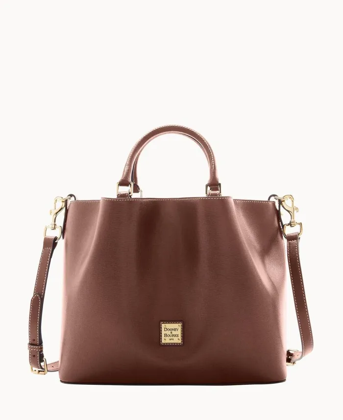 Dooney and Bourke Totes Saffiano Large Barlow Amber 8211 WomenMen