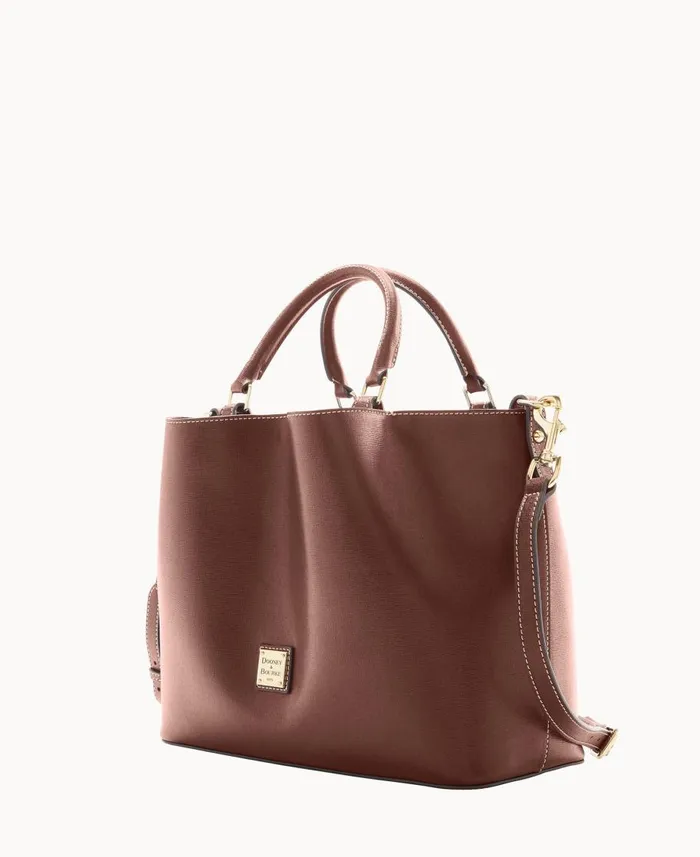 Dooney and Bourke Totes Saffiano Large Barlow Amber 8211 WomenMen