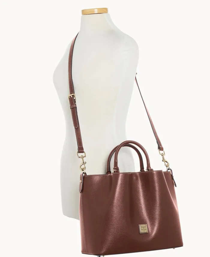 Dooney and Bourke Totes Saffiano Large Barlow Amber 8211 WomenMen