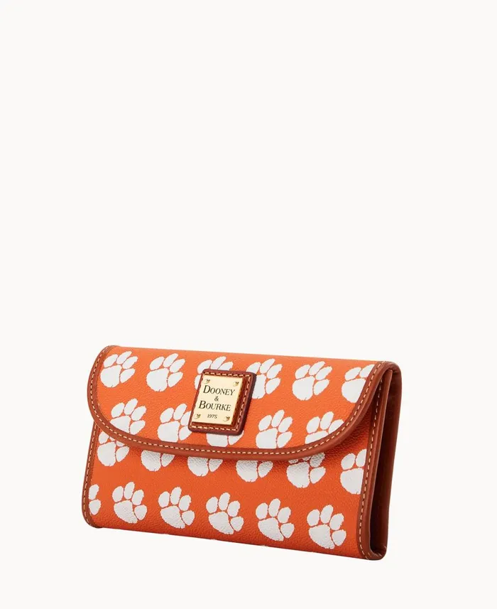 Dooney and Bourke Wallets Collegiate Clemson University Continental Clutch Clemson 8211 WomenMen Dooney and Bourke Wallets Collegiate Clemson University Continental Clutch Clemson 8211 WomenMen