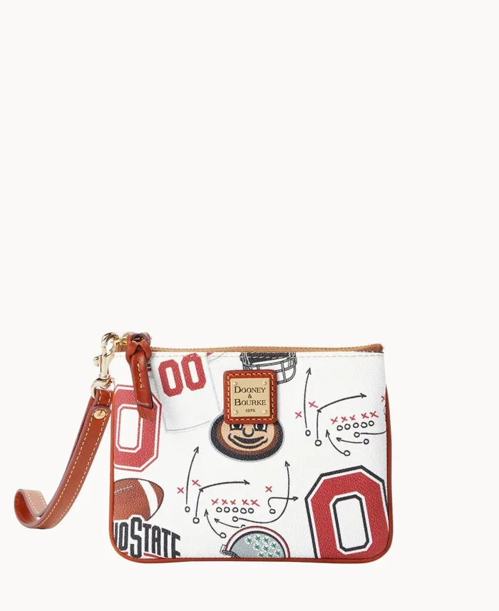 Dooney and Bourke Wallets Collegiate Ohio State University Stadium Wristlet Ohio State 8211 WomenMen