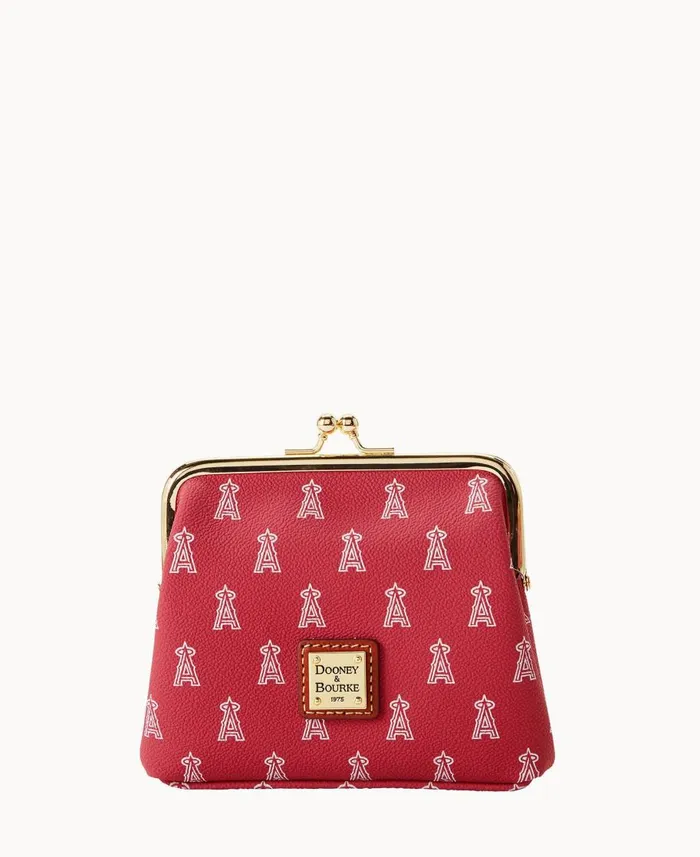 Dooney and Bourke Wallets MLB Angels Large Framed Purse Angels 8211 WomenMen