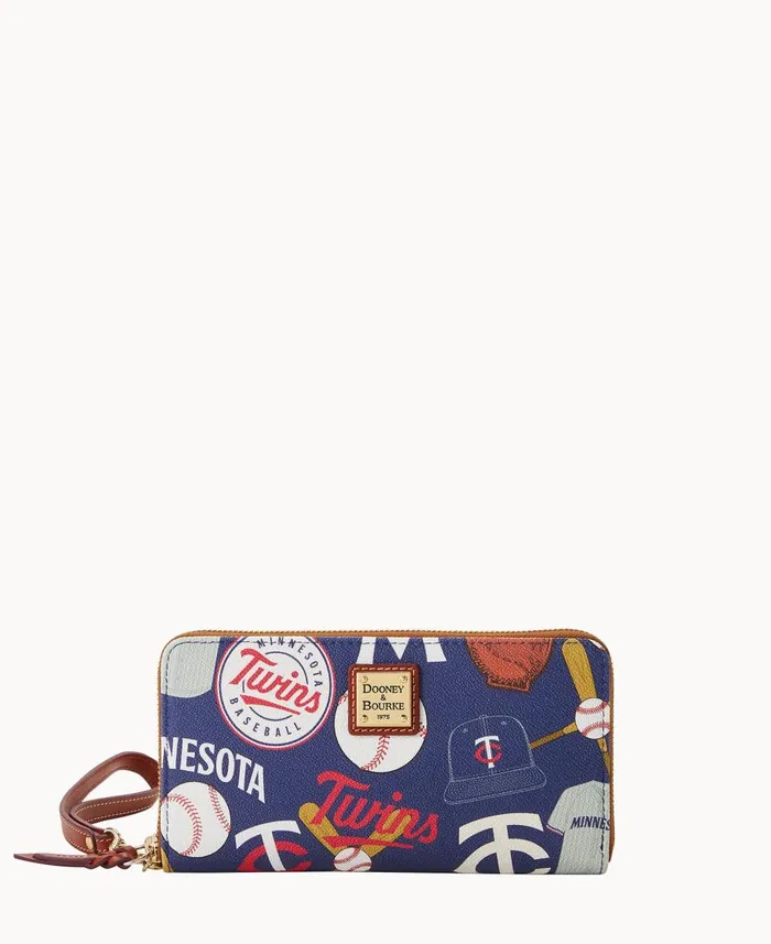 Dooney and Bourke Wallets MLB Twins Large Zip Around Wristlet Twins 8211 WomenMen Dooney and Bourke Wallets MLB Twins Large Zip Around Wristlet Twins 8211 WomenMen
