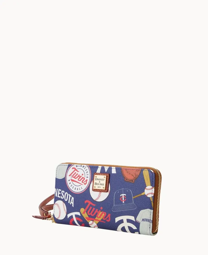 Dooney and Bourke Wallets MLB Twins Large Zip Around Wristlet Twins 8211 WomenMen Dooney and Bourke Wallets MLB Twins Large Zip Around Wristlet Twins 8211 WomenMen