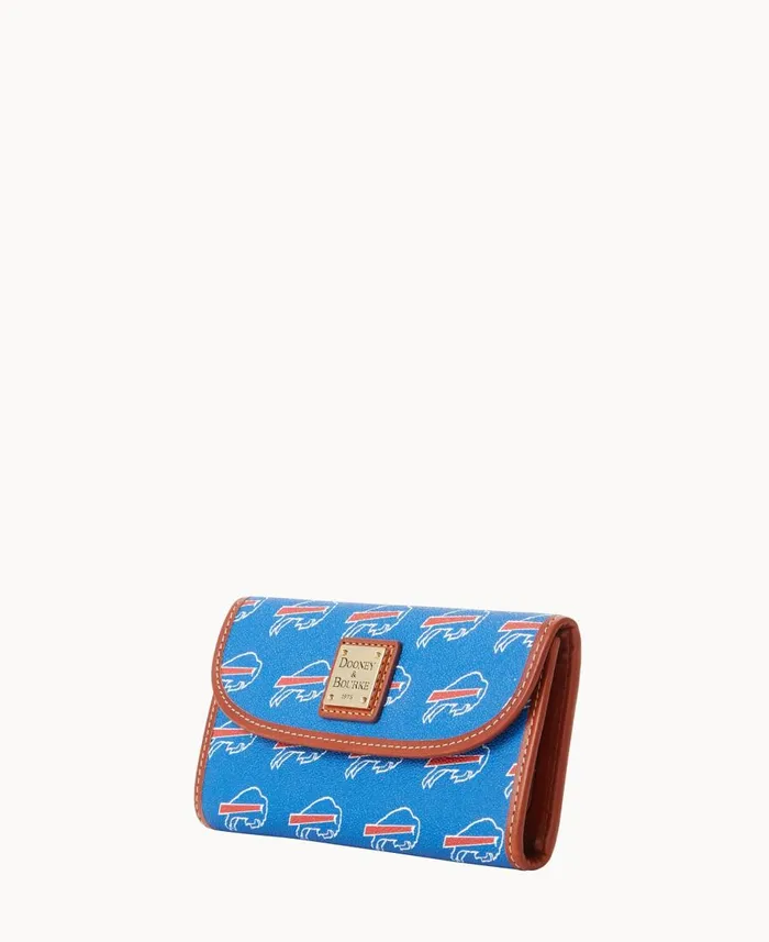 Dooney and Bourke Wallets NFL Bills Continental Clutch Bills 8211 WomenMen