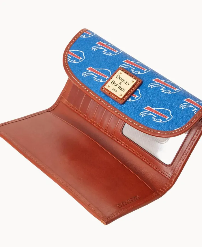 Dooney and Bourke Wallets NFL Bills Continental Clutch Bills 8211 WomenMen
