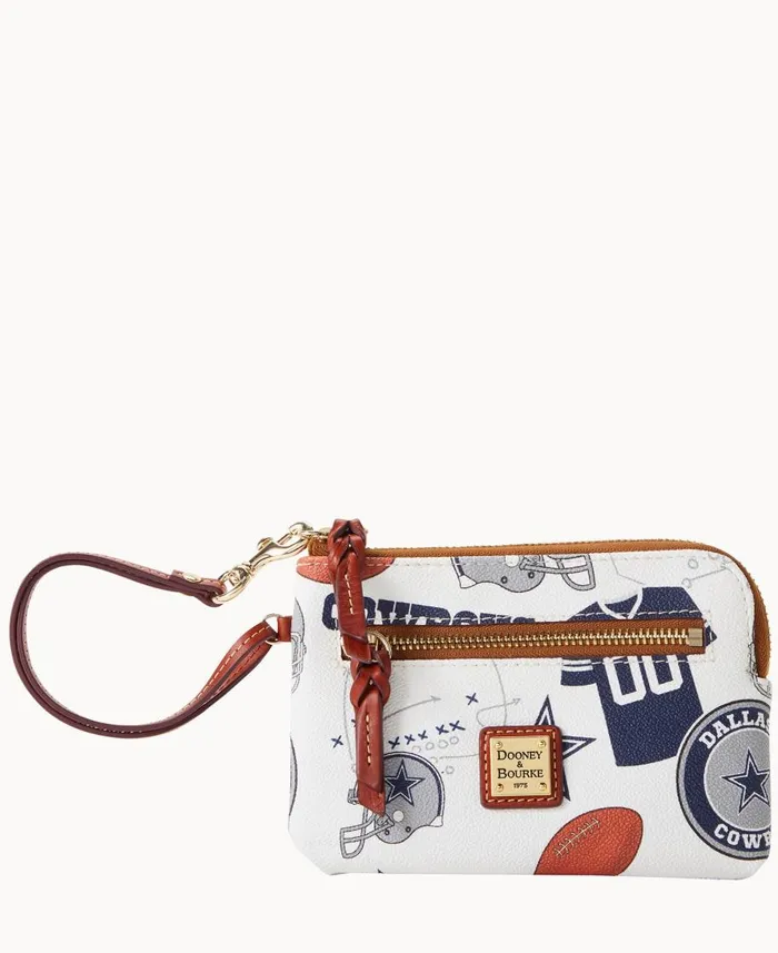 Dooney and Bourke Wallets NFL Cowboys Zip Around Wristlet Cowboys 8211 WomenMen