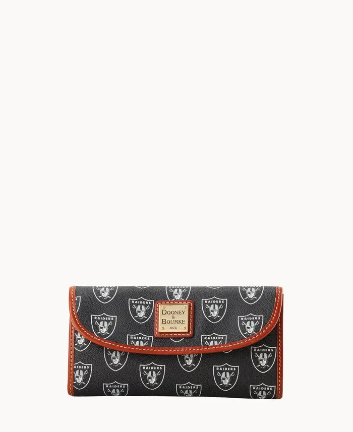 Dooney and Bourke Wallets NFL Raiders Cont Clutch Raiders 8211 WomenMen