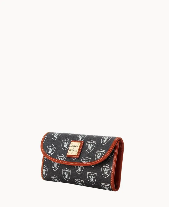 Dooney and Bourke Wallets NFL Raiders Cont Clutch Raiders 8211 WomenMen