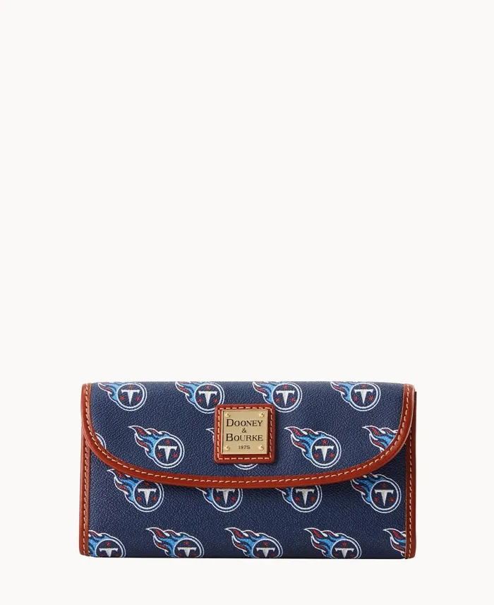 Dooney and Bourke Wallets NFL Titans Continental Clutch Titans 8211 WomenMen
