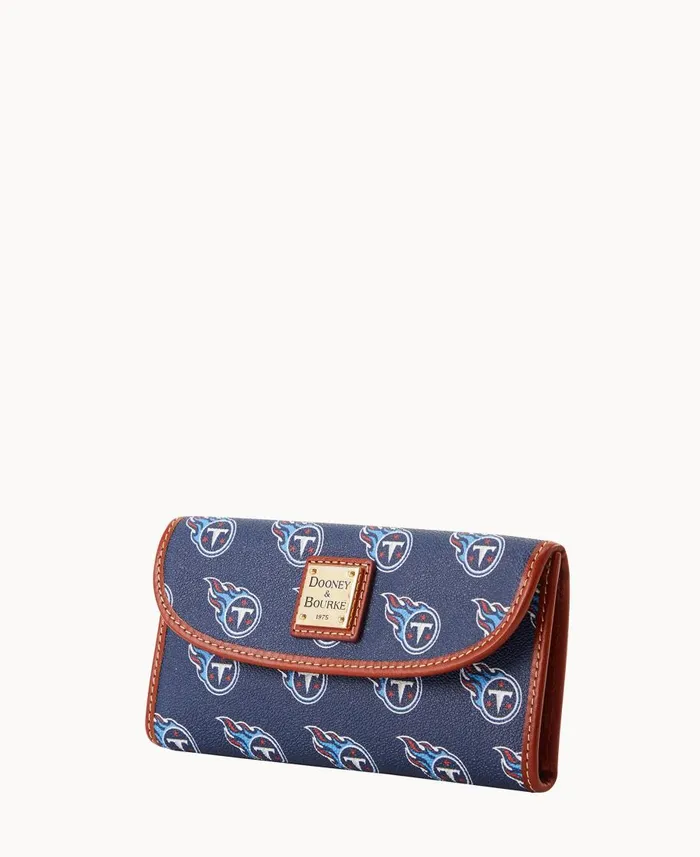 Dooney and Bourke Wallets NFL Titans Continental Clutch Titans 8211 WomenMen Dooney and Bourke Wallets NFL Titans Continental Clutch Titans 8211 WomenMen