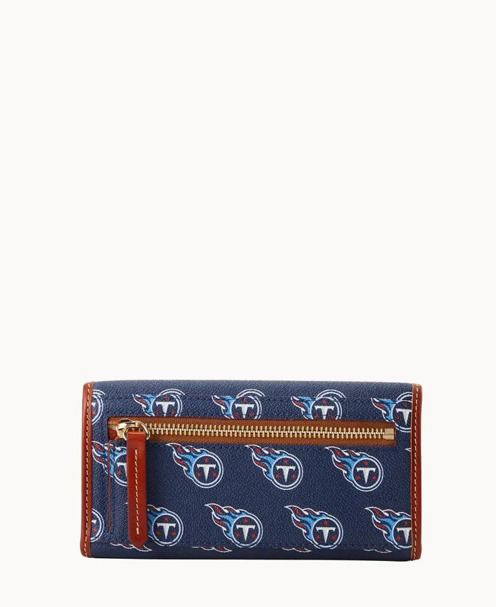 Dooney and Bourke Wallets NFL Titans Continental Clutch Titans 8211 WomenMen Dooney and Bourke Wallets NFL Titans Continental Clutch Titans 8211 WomenMen