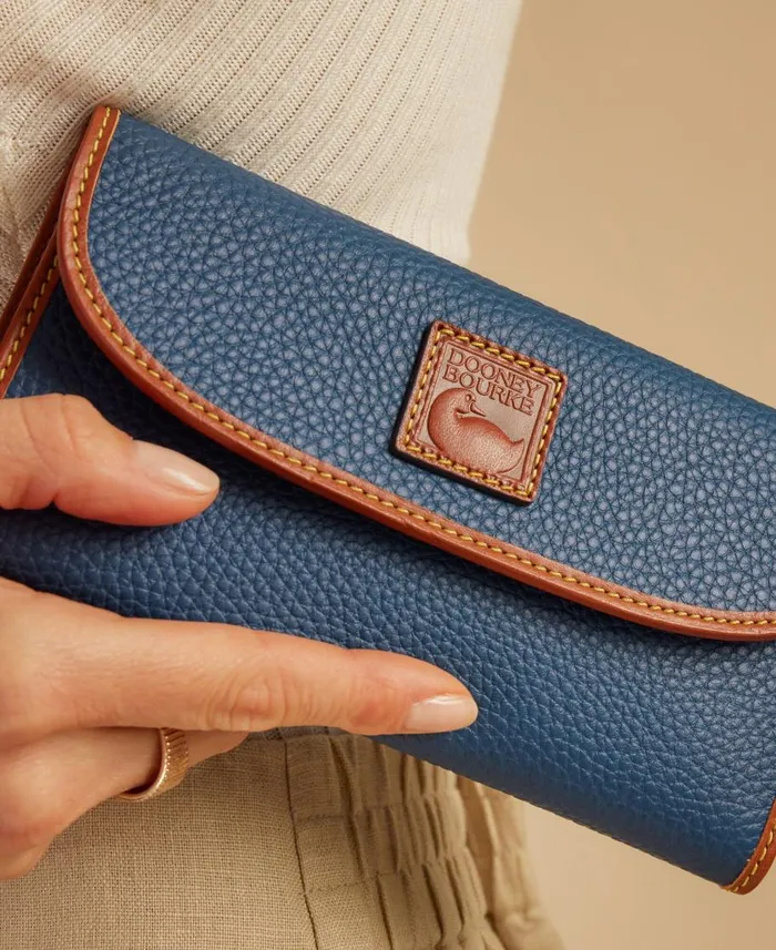Dooney and Bourke Wallets Pebble Grain Continental Clutch Black 8211 WomenMen Dooney and Bourke Wallets Pebble Grain Continental Clutch Black 8211 WomenMen