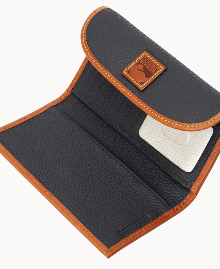 Dooney and Bourke Wallets Pebble Grain Continental Clutch Black 8211 WomenMen Dooney and Bourke Wallets Pebble Grain Continental Clutch Black 8211 WomenMen