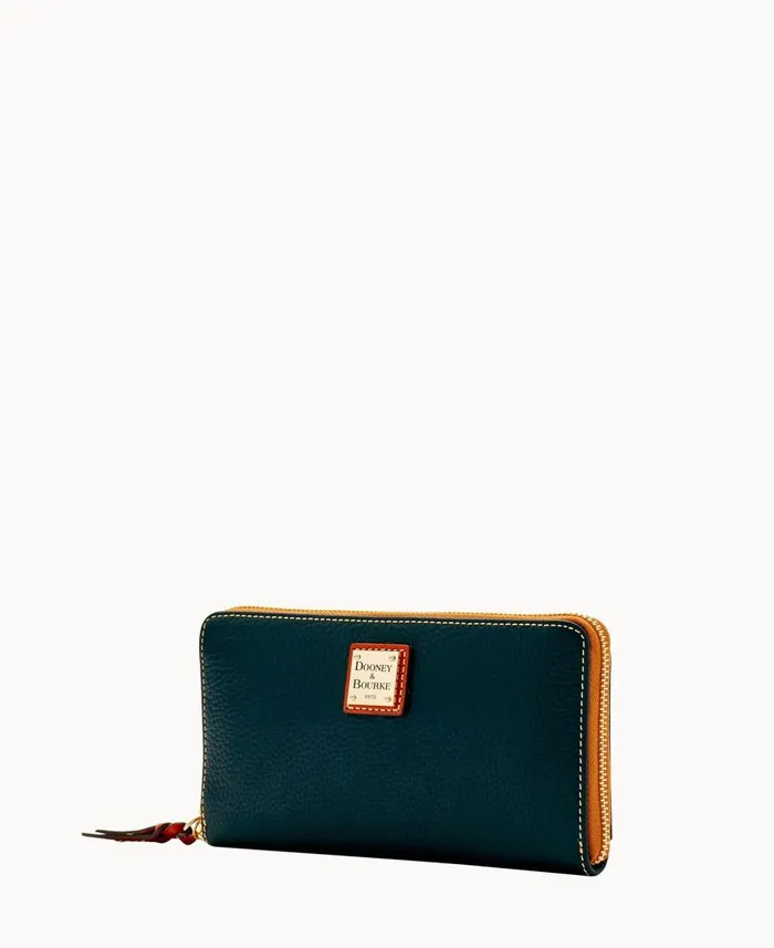 Dooney and Bourke Wallets Pebble Grain Large Zip Around Wristlet Black 8211 WomenMen Dooney and Bourke Wallets Pebble Grain Large Zip Around Wristlet Black 8211 WomenMen