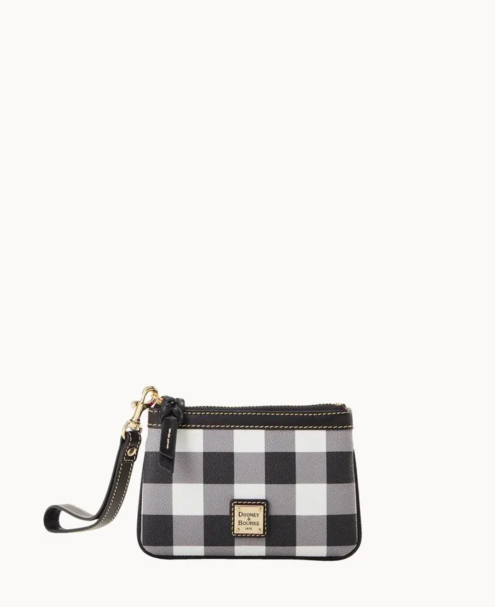 Dooney and Bourke Wallets Tucker Medium Wristlet Black 8211 WomenMen