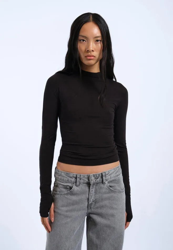 Dr Denim Longsleeves Women Aria Top 8211 Black Black