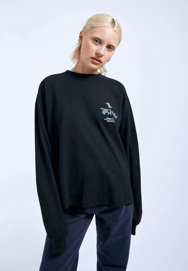 Dr Denim Longsleeves Women Lily Long Sleeve 8211 Black THX Black Thx