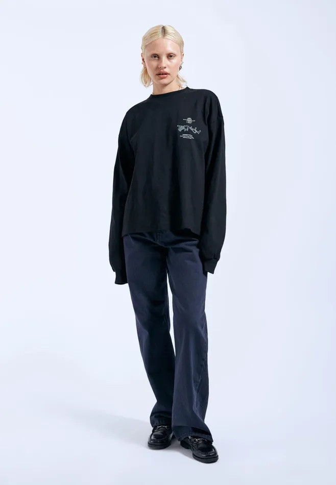 Dr Denim Longsleeves Women Lily Long Sleeve 8211 Black THX Black Thx