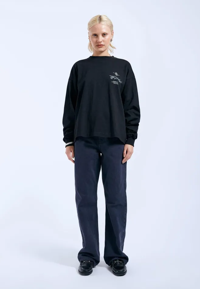 Dr Denim Longsleeves Women Lily Long Sleeve 8211 Black THX Black Thx