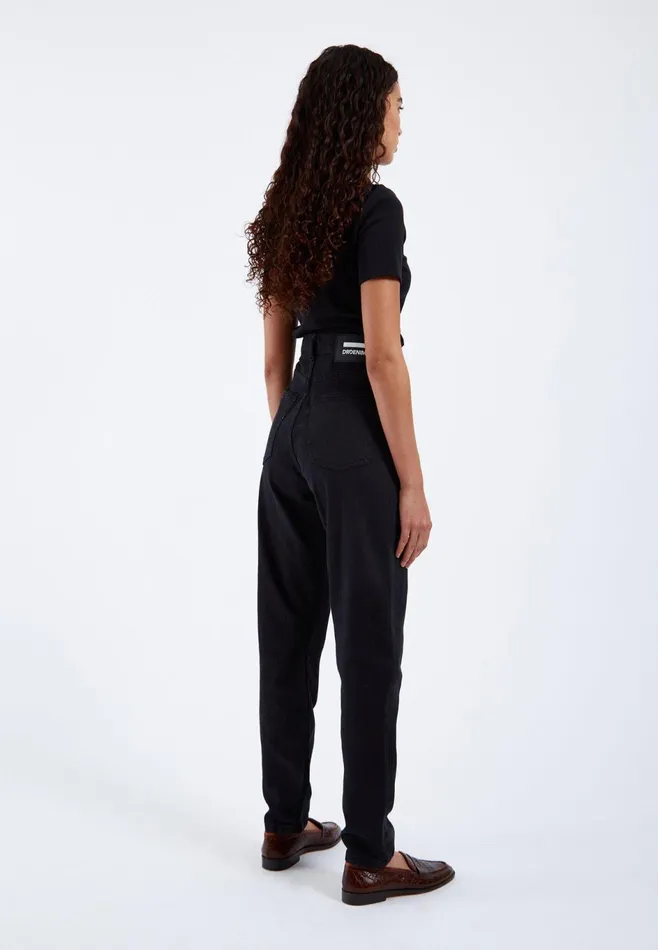 Dr Denim Mom Jeans Women Nora 8211 Washed Black Stretch Washed Black Stretch