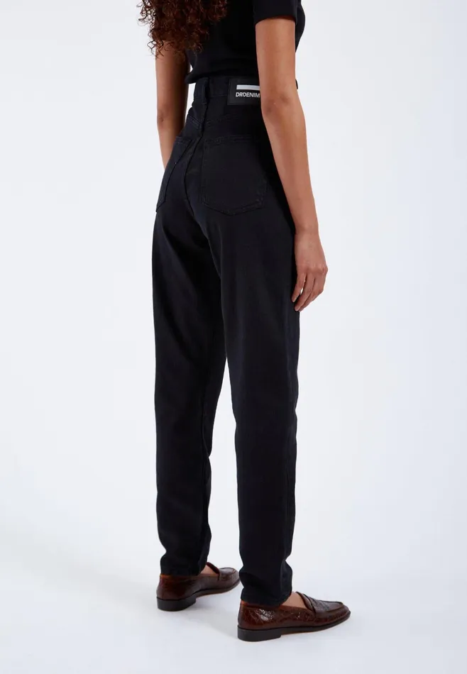 Dr Denim Mom Jeans Women Nora 8211 Washed Black Stretch Washed Black Stretch