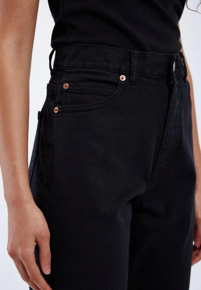 Dr Denim Mom Jeans Women Nora 8211 Washed Black Stretch Washed Black Stretch