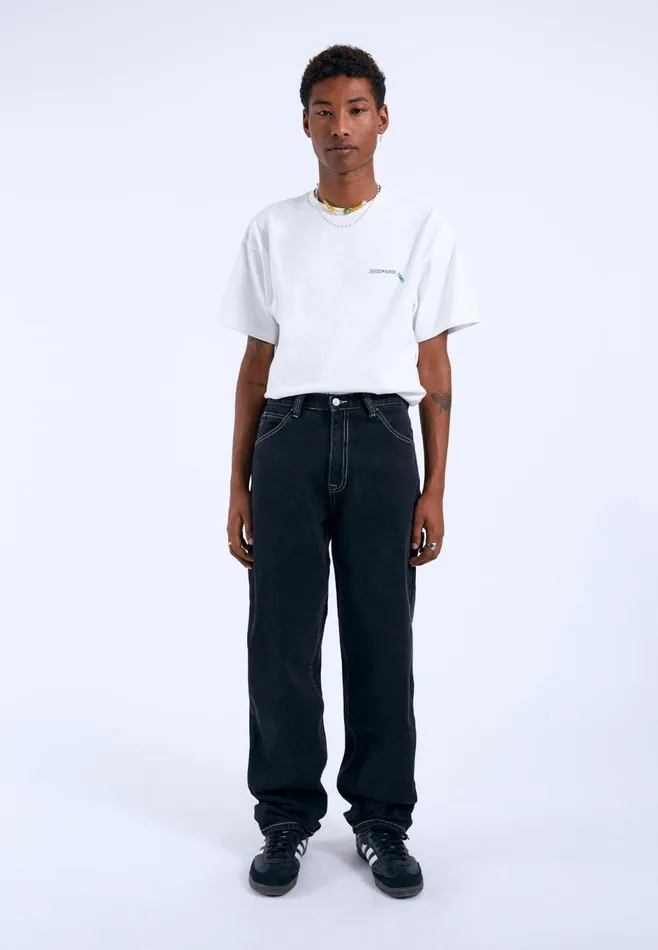 Dr Denim Pants Men Colt Worker 8211 Black Used Contrast Black Used Contrast