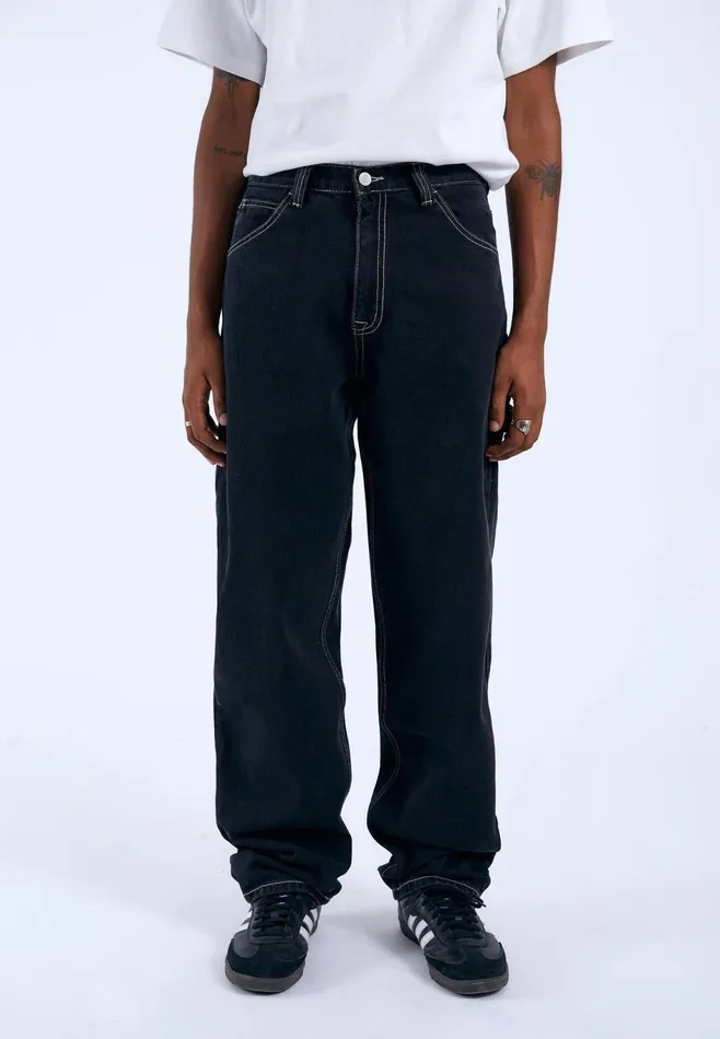 Dr Denim Pants Men Colt Worker 8211 Black Used Contrast Black Used Contrast