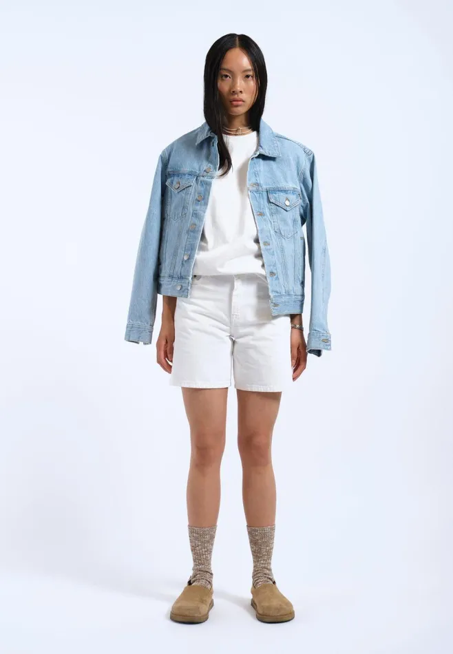 Dr Denim Shorts Women Arch Shorts 8211 White White