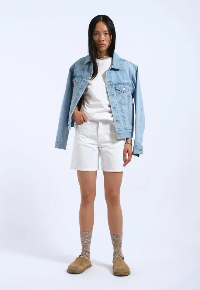 Dr Denim Shorts Women Arch Shorts 8211 White White