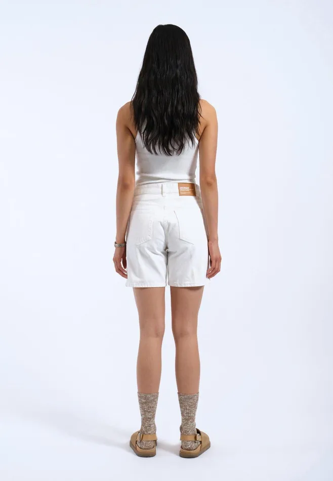 Dr Denim Shorts Women Arch Shorts 8211 White White