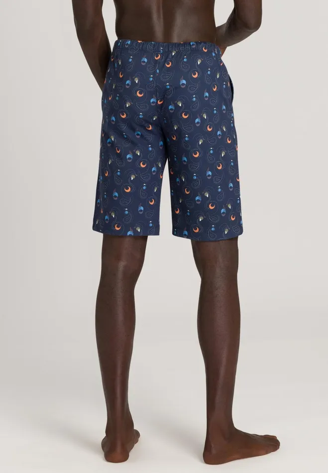 Drawstring Cotton Shorts Galaxy Print Men HANRO Pajama Bottoms