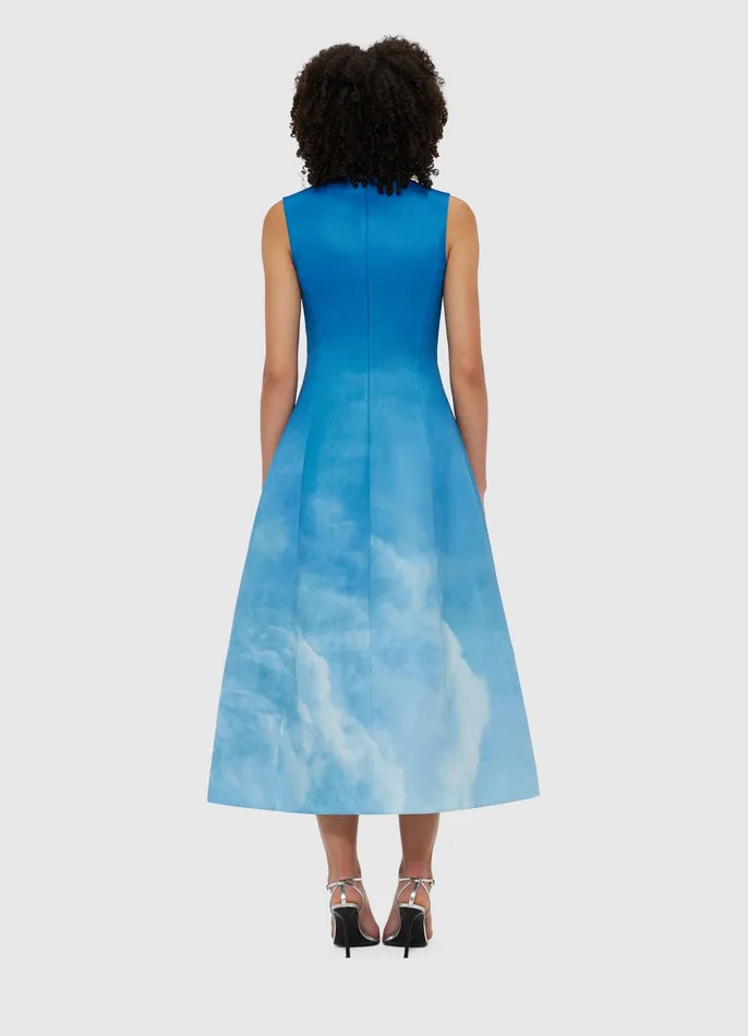 Dresses and Jumpsuits LEO LIN Women Cleo Sleeveless Midi Dress 8211 Aerial Print