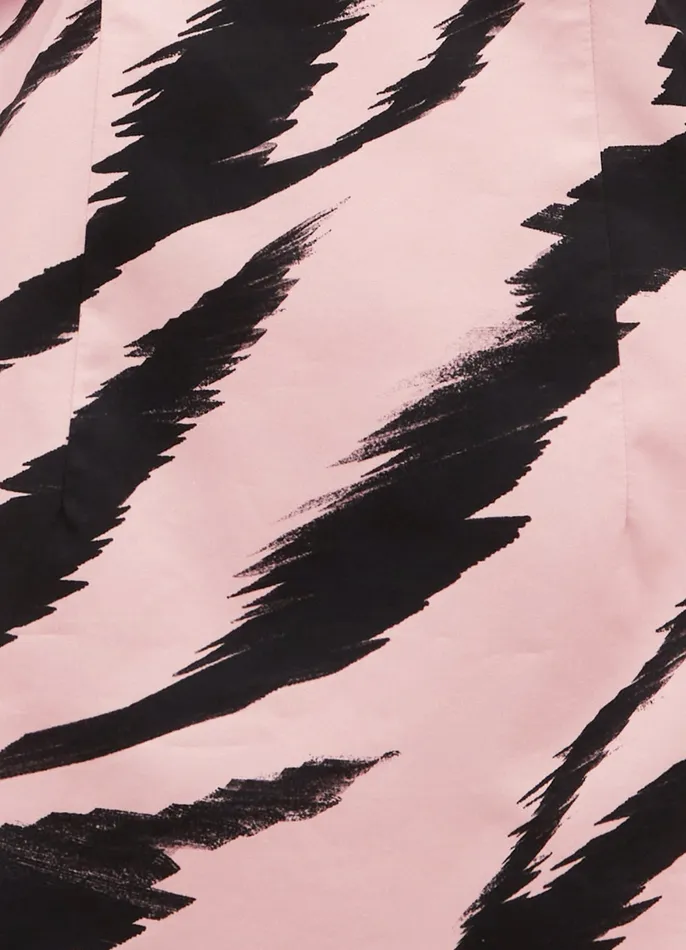 Dresses and Jumpsuits LEO LIN Women Gabriella Puff Sleeve Mini Dress 8211 Tiger Print in Pink