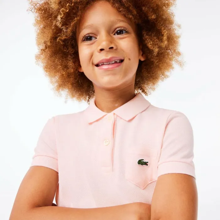 Dresses and Skirts Kids Lacoste Kids039 Cotton Polo Dress Light Pink T03