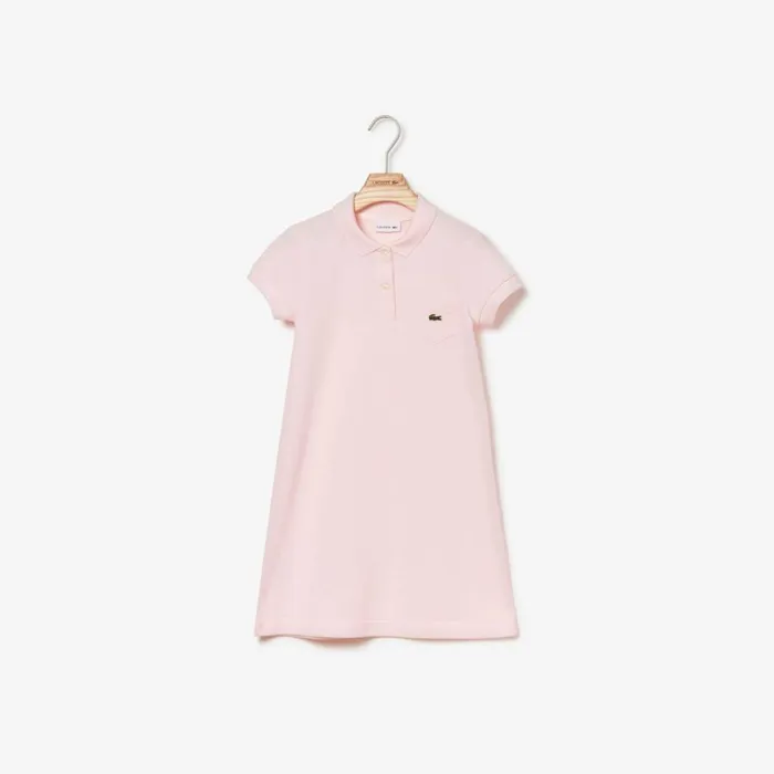 Dresses and Skirts Kids Lacoste Kids039 Cotton Polo Dress Light Pink T03