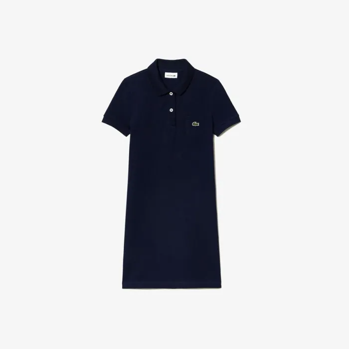 Dresses and Skirts Kids Lacoste Kids039 Cotton Polo Dress Navy Blue 166