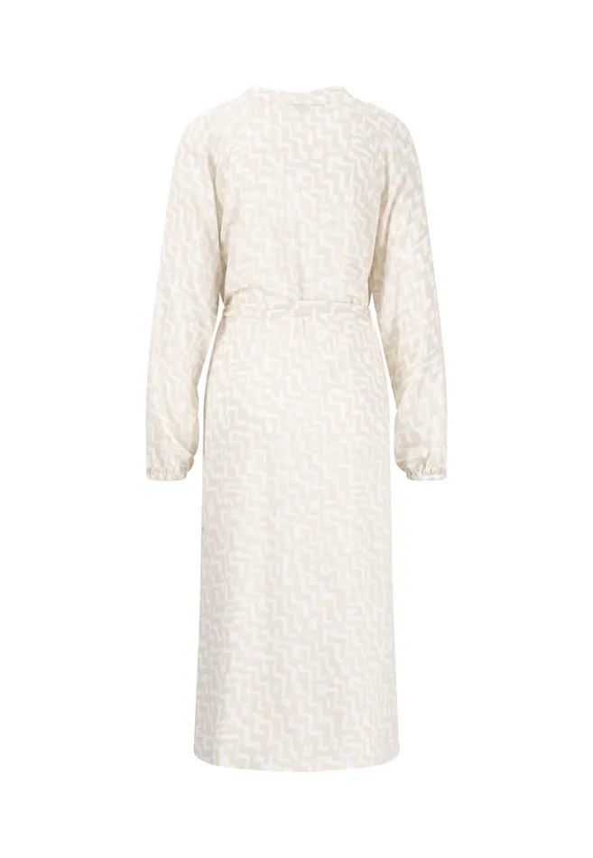 Dresses Women FYNCHHATTON Long Dress With Waist Belt Sand