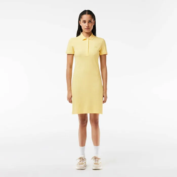 Dresses Women Lacoste Women039s Slim Fit Stretch Cotton Piqu Polo Dress Pastel Yellow 107 Dresses Women Lacoste Women039s Slim Fit Stretch Cotton Piqu Polo Dress Pastel Yellow 107