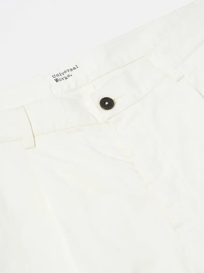 Duke Pant In Ecru Twill Men Universal Works Trousers