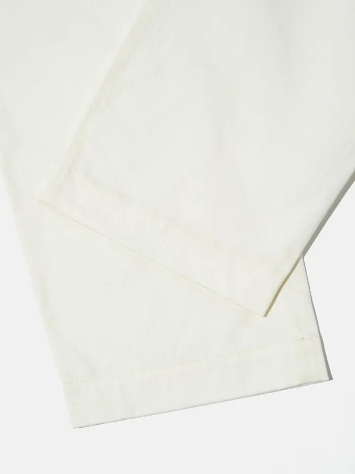 Duke Pant In Ecru Twill Men Universal Works Trousers