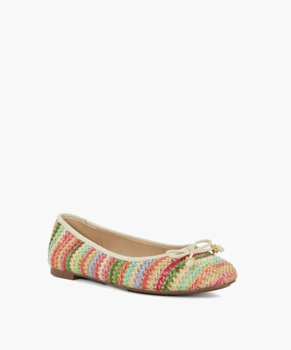 Dune London Ballet Pumps Women Hallo Multi Wide Fit CharmDetail Ballet Shoes Multi
