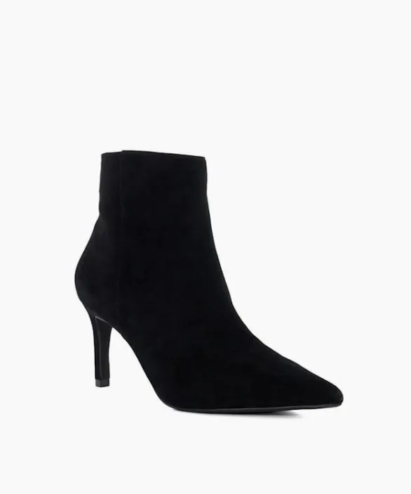 Dune London Black Boots Women Obsessively Black High Heel Ankle Boots Black